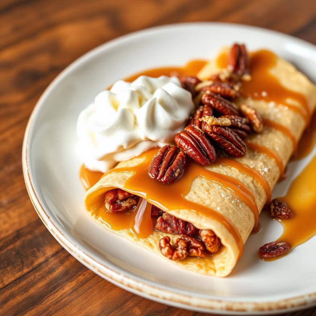 Caramel Pecan Crepe
