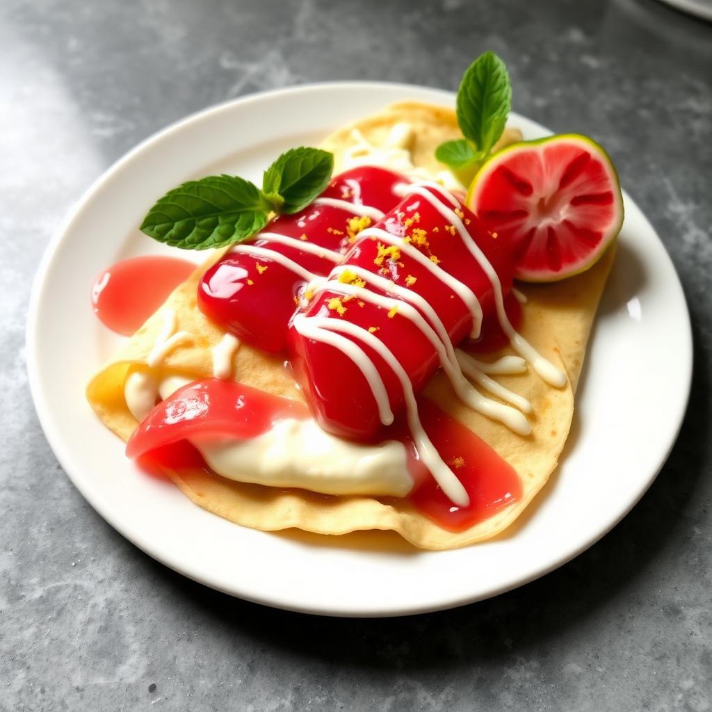 Guava Cheesecake Crepe