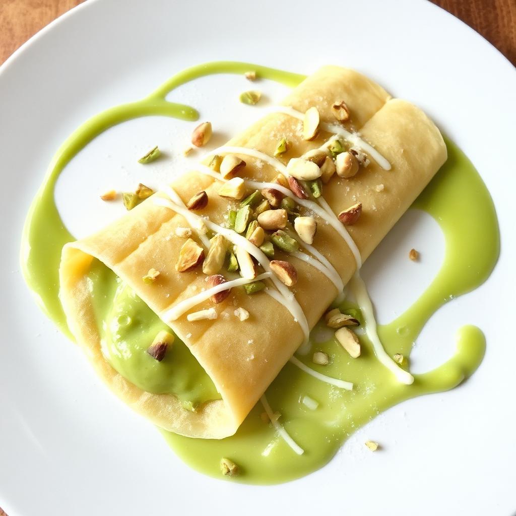 Pistachio Cream Crepe
